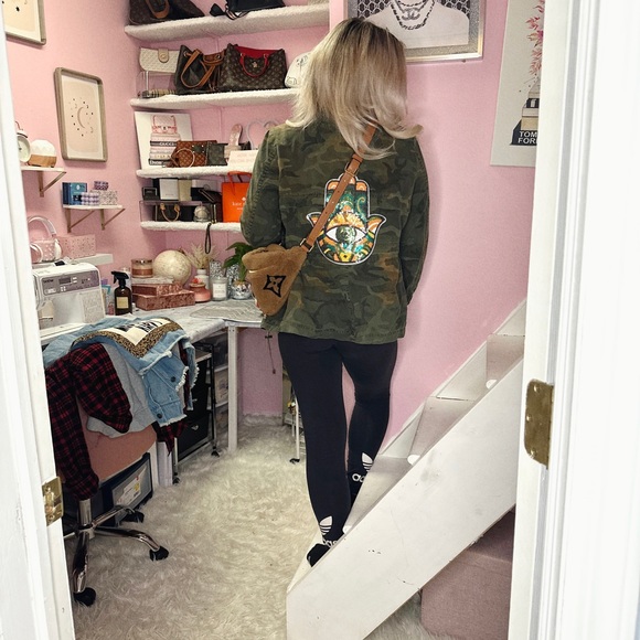 Vintage army hamsa jacket - Picture 5 of 8